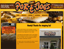 Tablet Screenshot of pokejoesbbq.com
